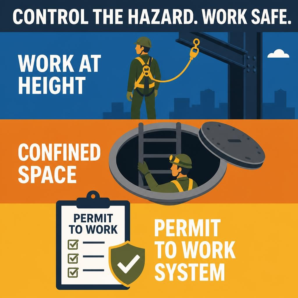 Permit to Work System, Confine Space and Work at Height