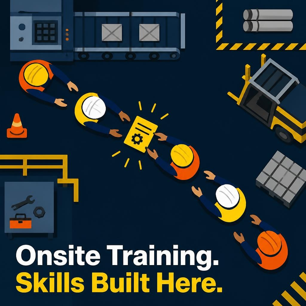 Onsite Training at Workplace / at Factory or Construction Sites